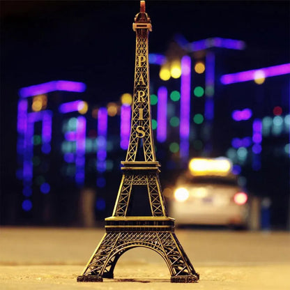 4733 antique finish 3d metal paris eiffel tower craft famous landmark building statue cabinet office gifts decorative