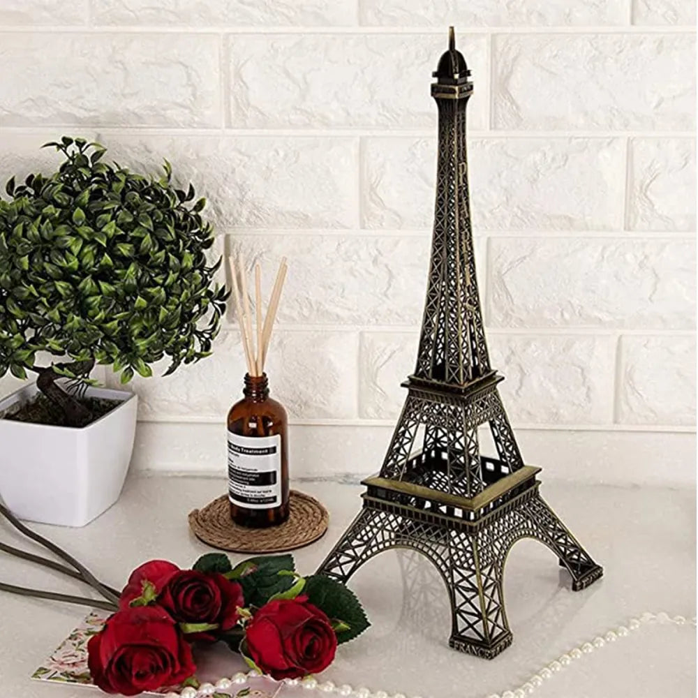 4733 antique finish 3d metal paris eiffel tower craft famous landmark building statue cabinet office gifts decorative