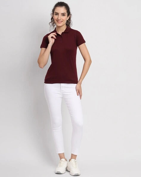 Ketex maroon polo t-shirt