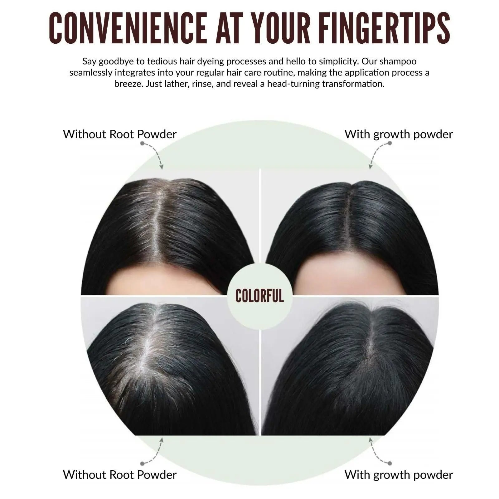 Colorful plant hair dye comb shampoo – 100ml (pack of 2)