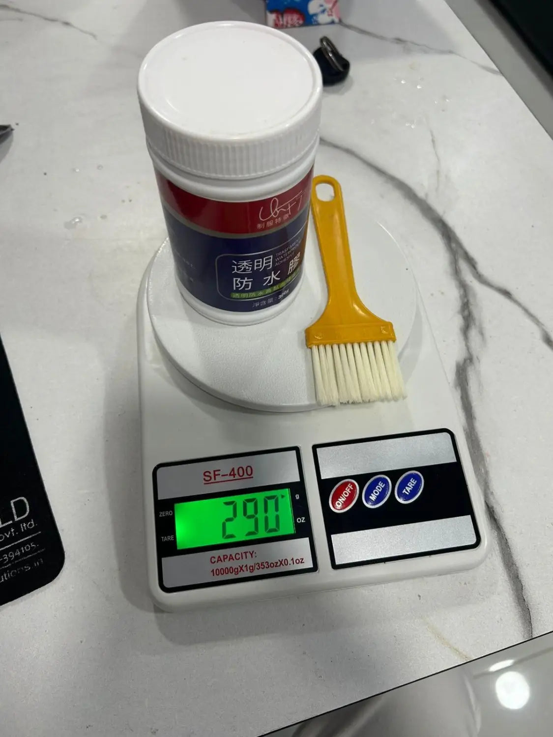 Transparent waterproof glue plus brush pack of 2