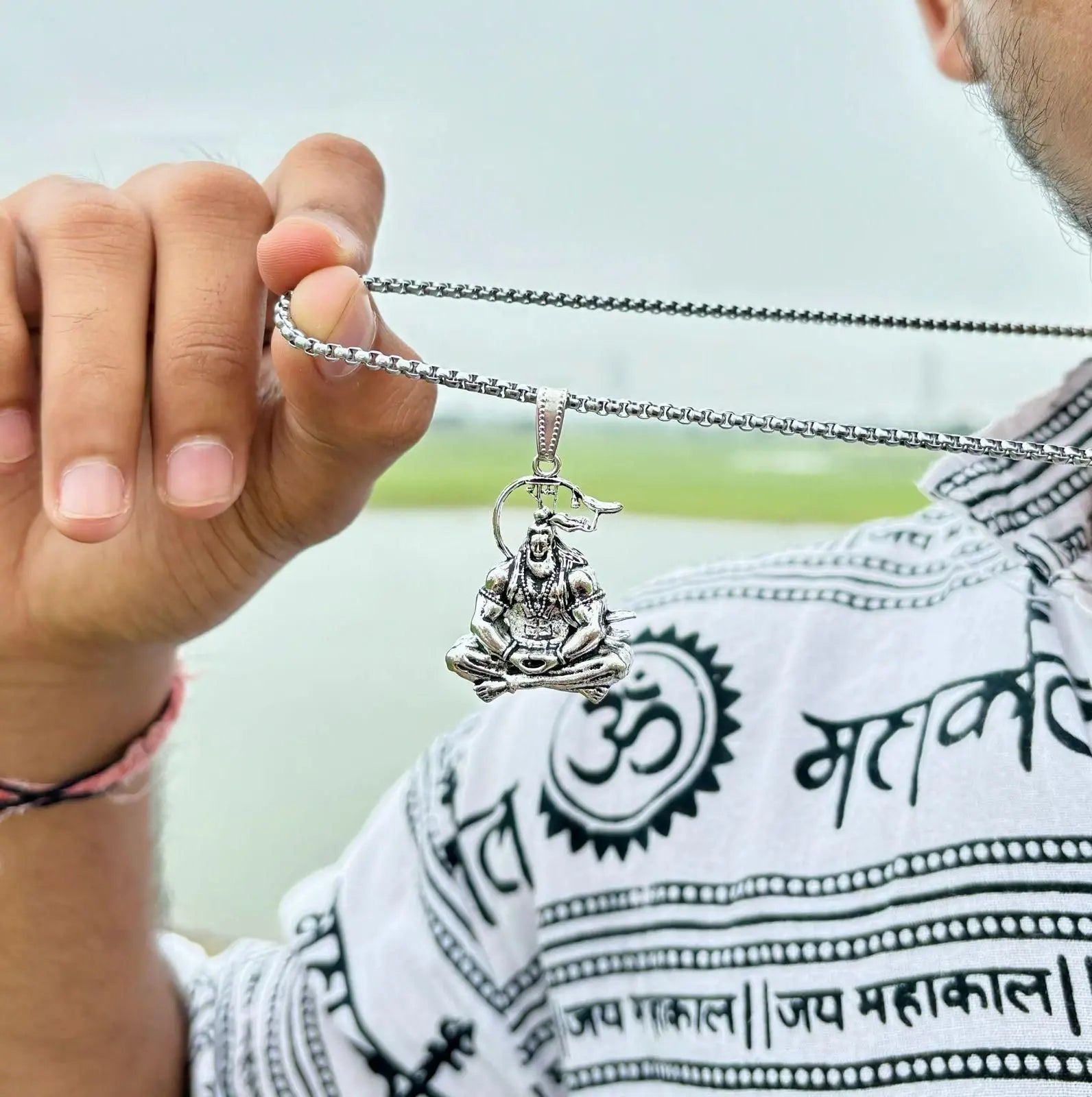 Lord hanuman chains with pendants – pack of 4
