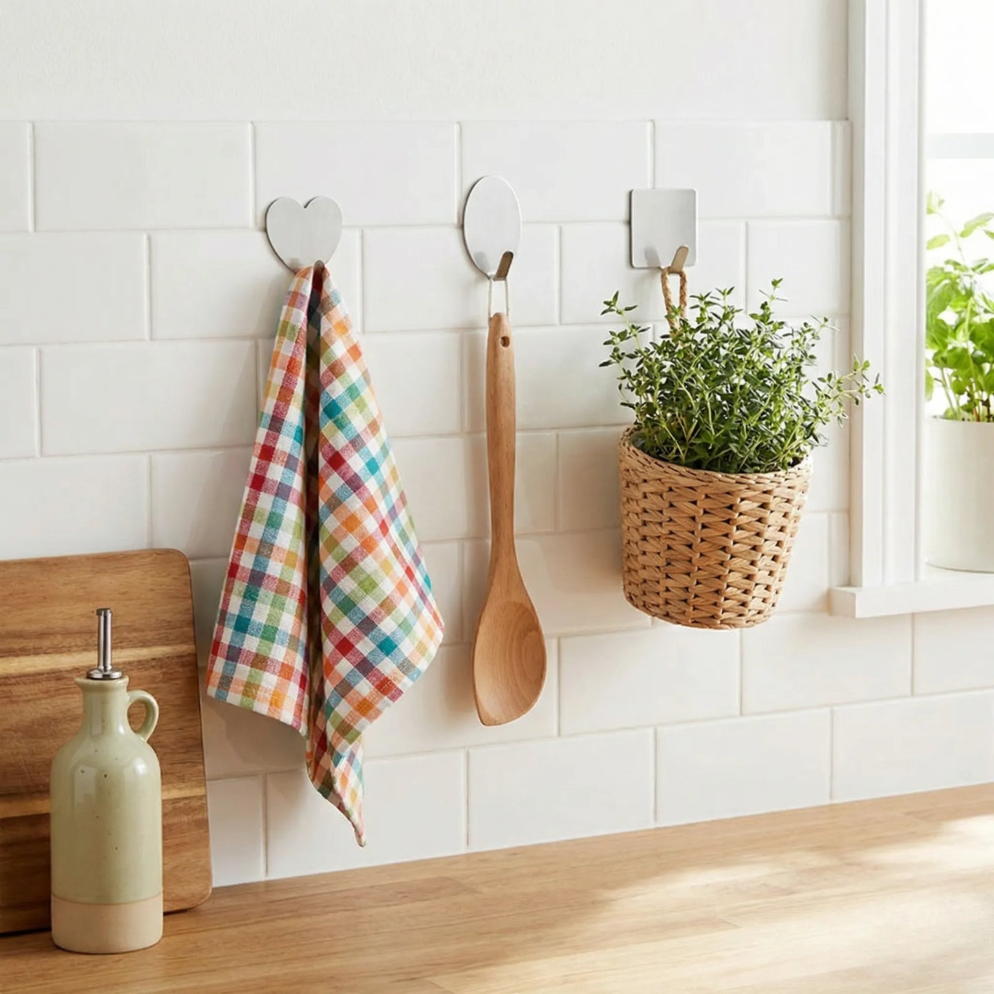 Invisible Adhesive Hooks