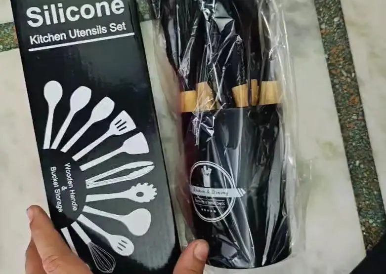 Silicone Cooking Utensils Set (11 Pcs)