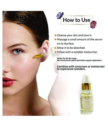 24k gold face serum improves dullness reduces fine lines (30 ml)