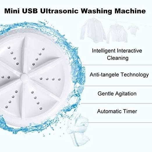 Portable mini washing machine ultrasonic turbine washer