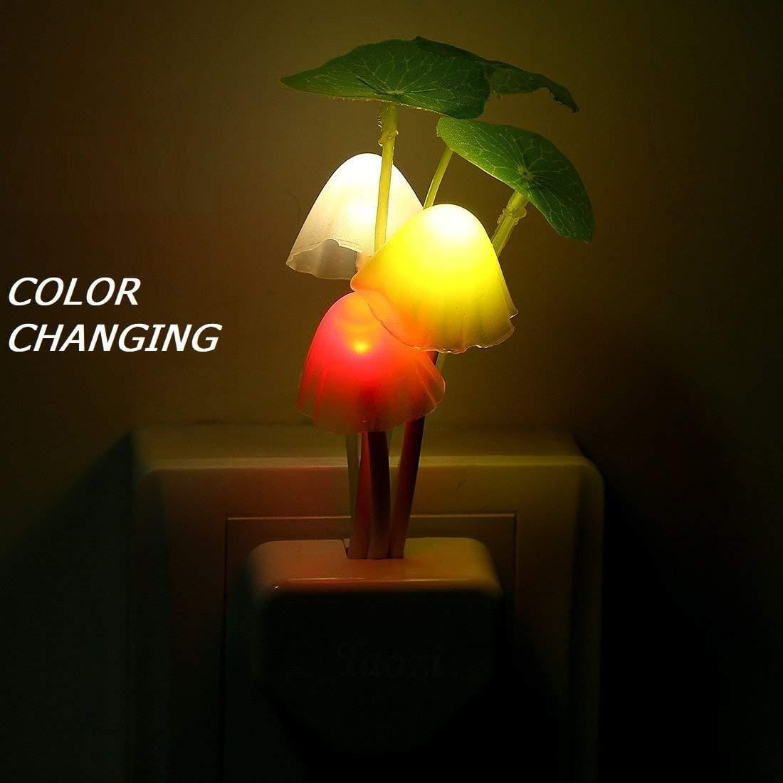 Mushroom lamp automatic sensor light multi-color changing best night avatar led bulbs