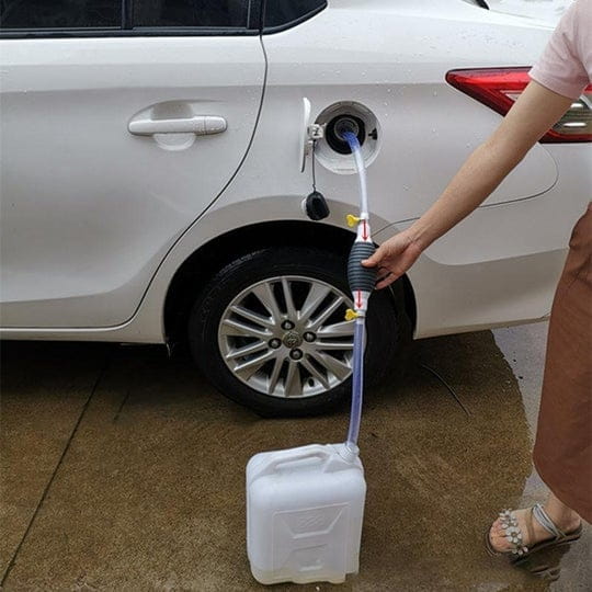 Portable car fuel transfer pump