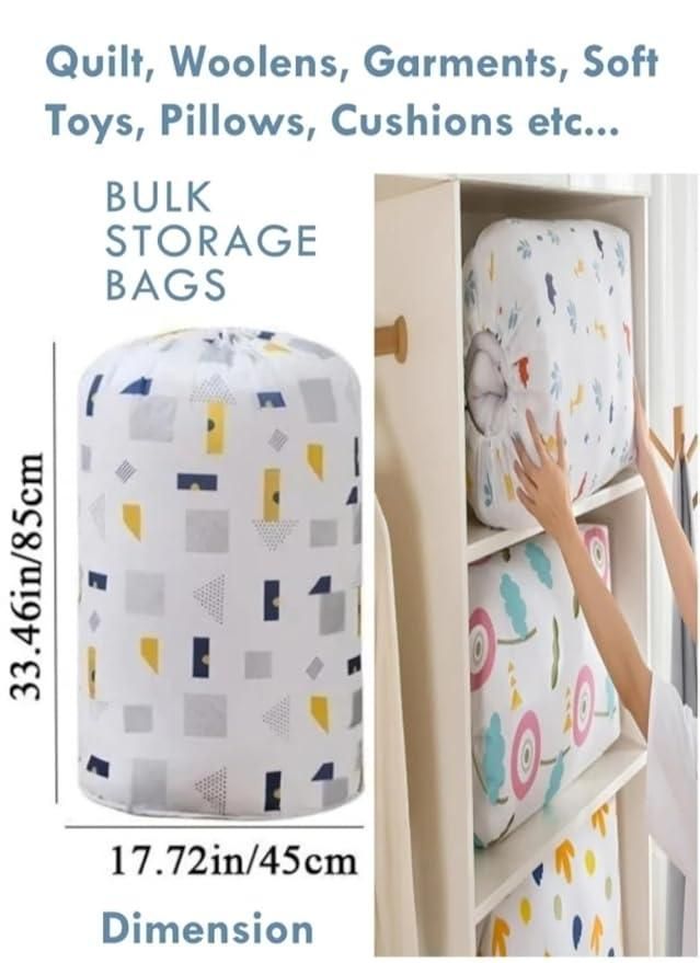 Round quilt storage bag