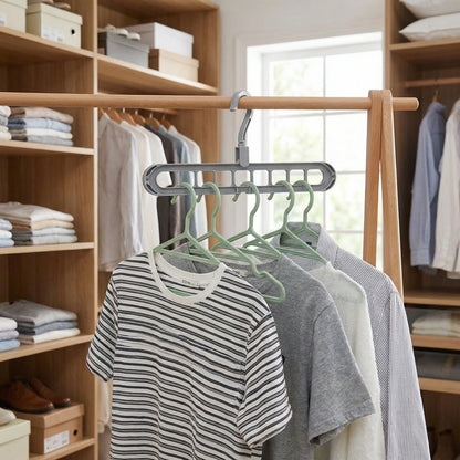 9-Hole Space-Saving Hanger Hook