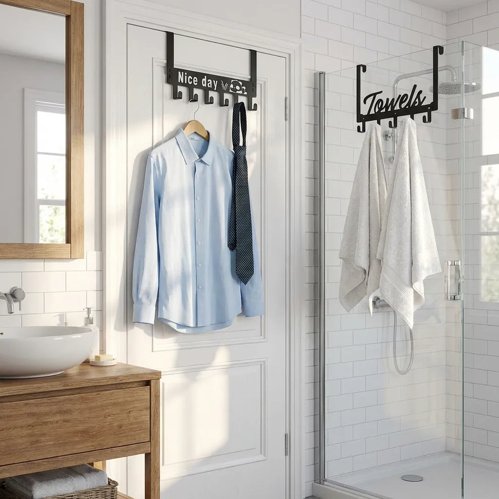 Space-Saving Over-Door Hook