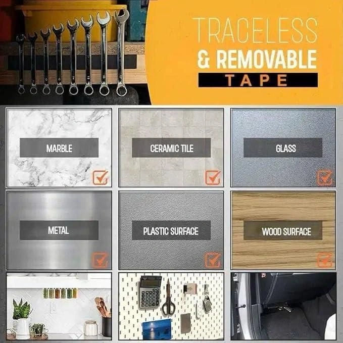 Self adhesive magnetic tape