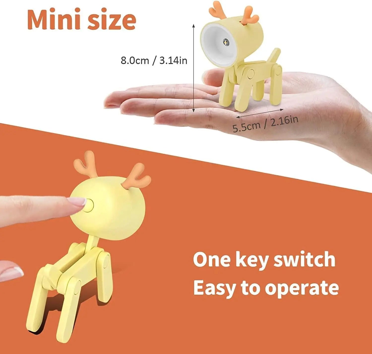 Mini deer shape led desk lamp