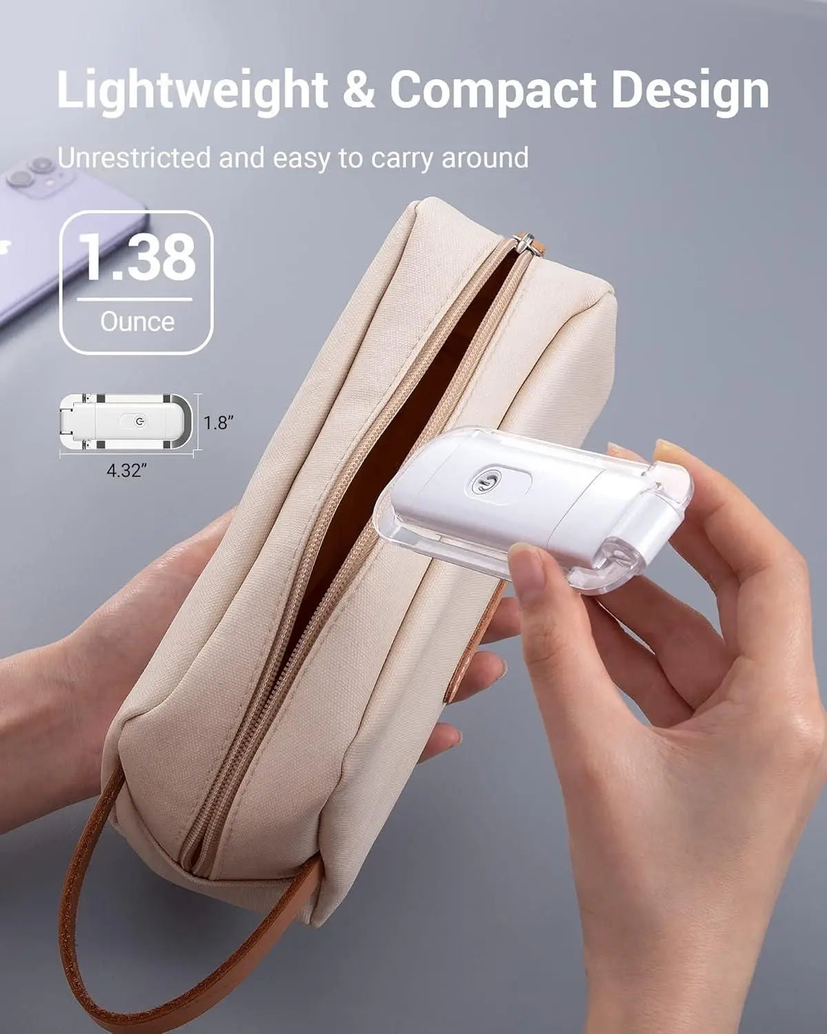 Usb rechargeable book reading light with brightness adjustable for eye-protection