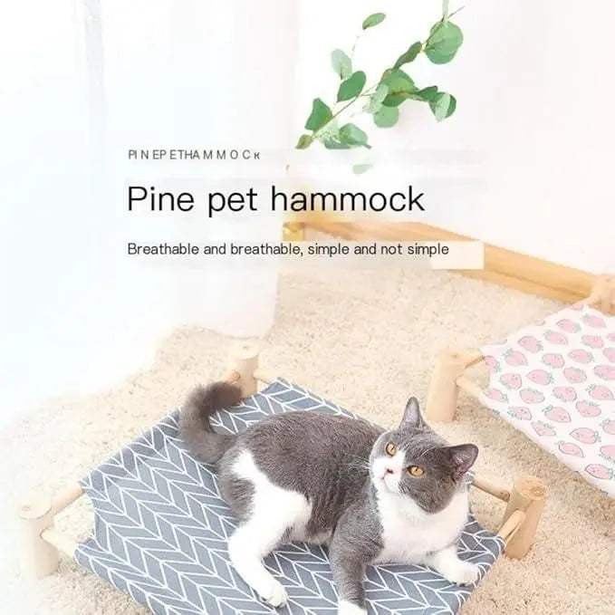 Portable pet hammock bed