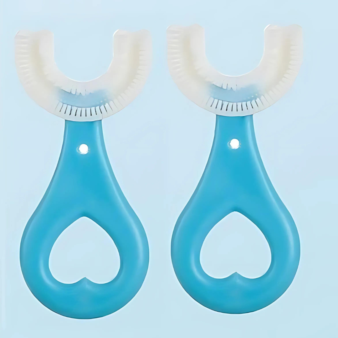 U Shape Portable Silicone Toothbrush (Pack Of 2)