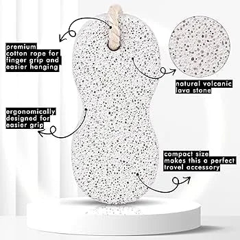 Natural oval pumice foot scrubber