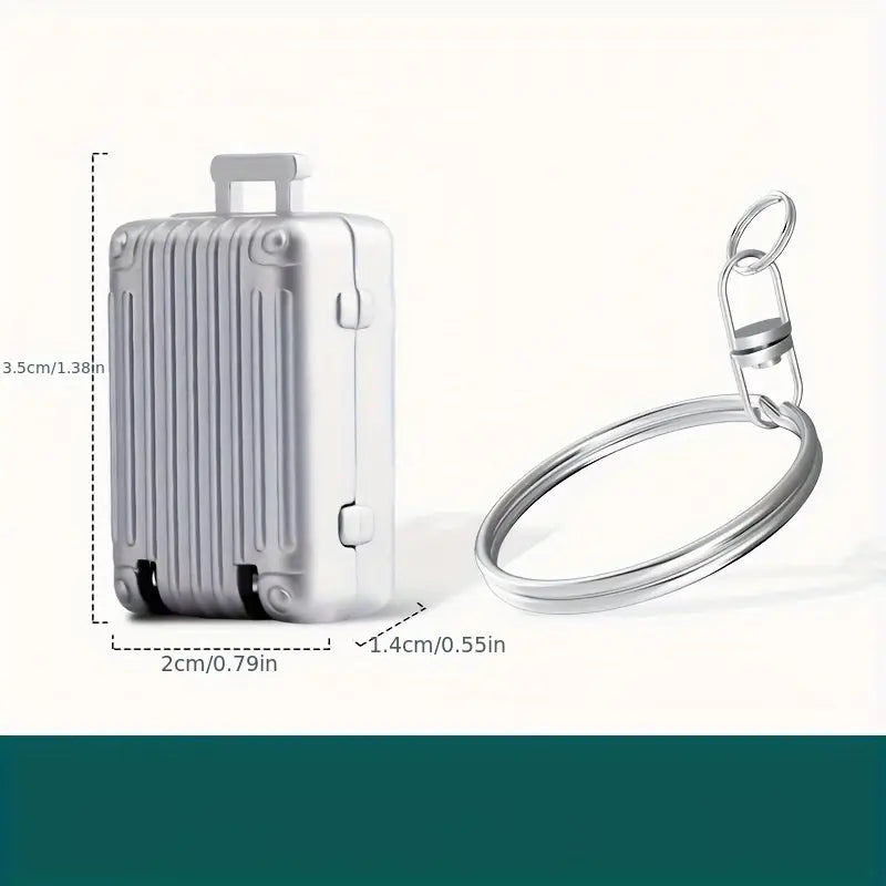 Suitcase keychain nail clipper
