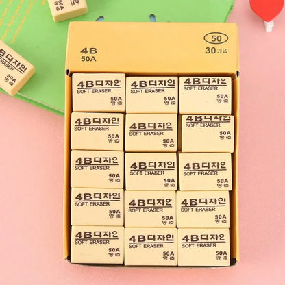 4b bulk erasers (30-pack) - office