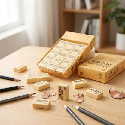4b bulk erasers (30-pack) - office