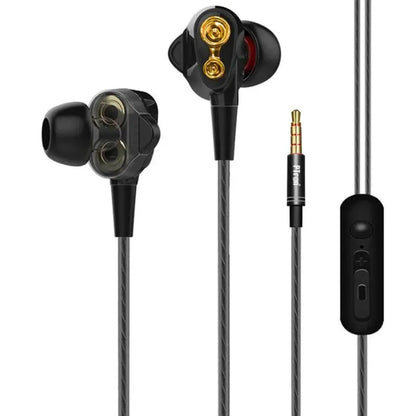 4d bass wired earphone