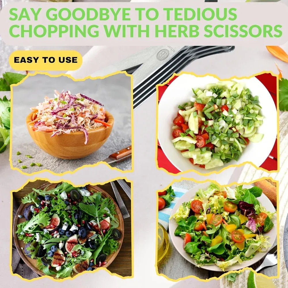 5-blade herb scissors