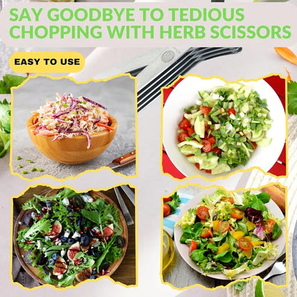 5-blade herb scissors - home & kitchen