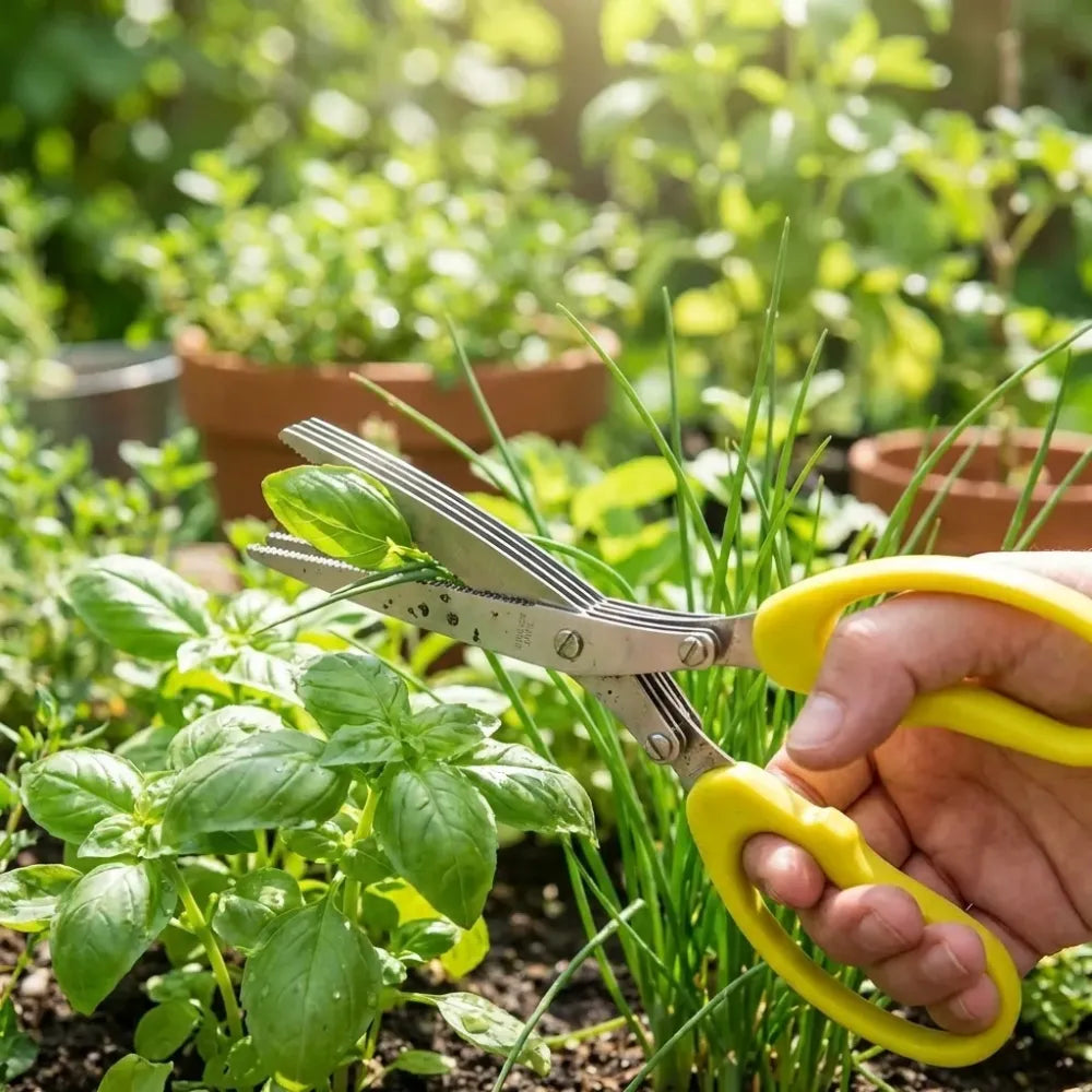 5-blade herb & vegetable scissors - home kitchen