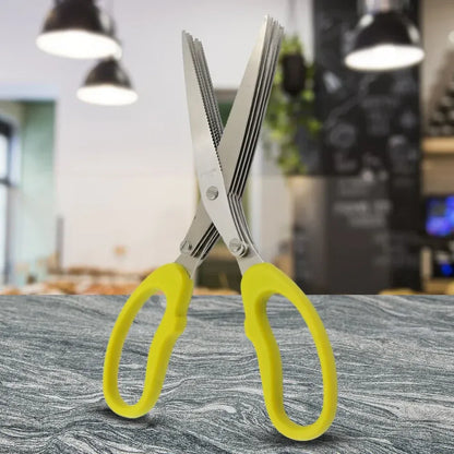 5-blade herb & vegetable scissors - home kitchen