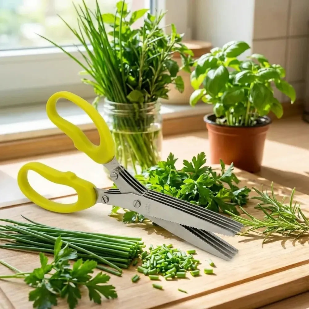 5-blade herb & vegetable scissors - home kitchen