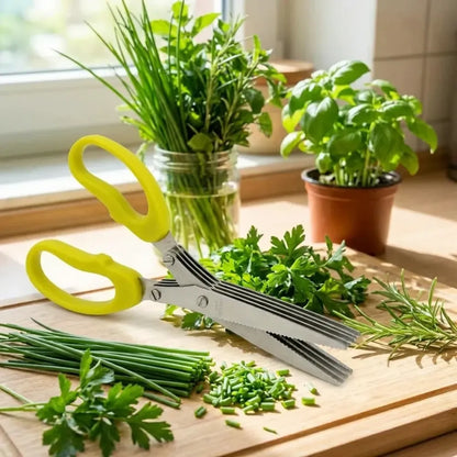 5-blade herb & vegetable scissors - home kitchen