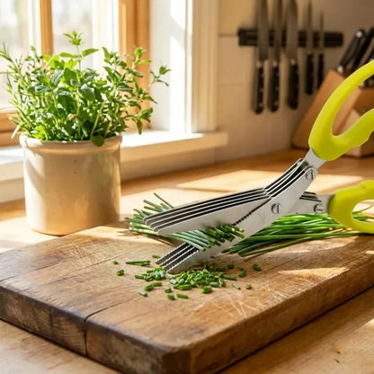 5-blade herb & vegetable scissors - home kitchen