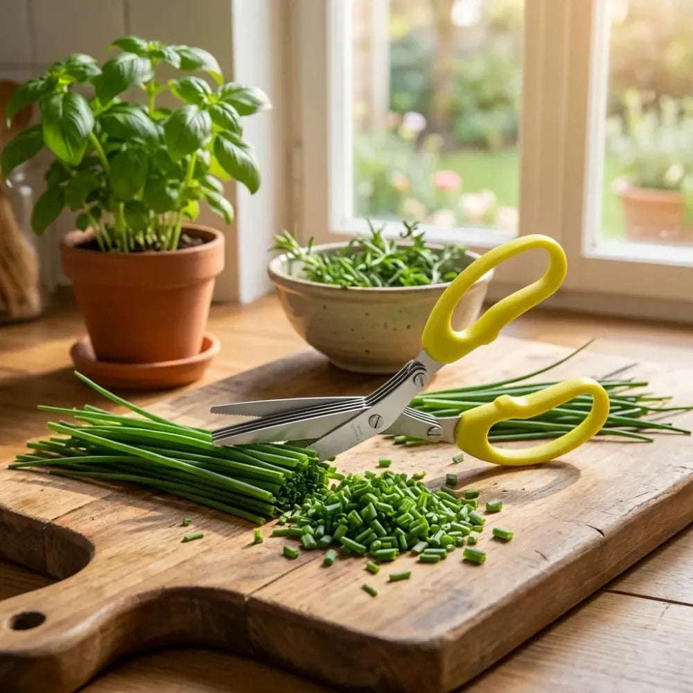 5-blade herb & vegetable scissors - home kitchen