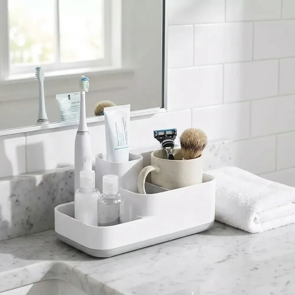 5-compartment bathroom desk organizer - home improvement