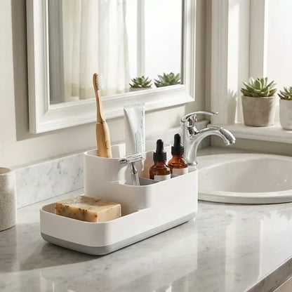 5-compartment bathroom desk organizer - home improvement