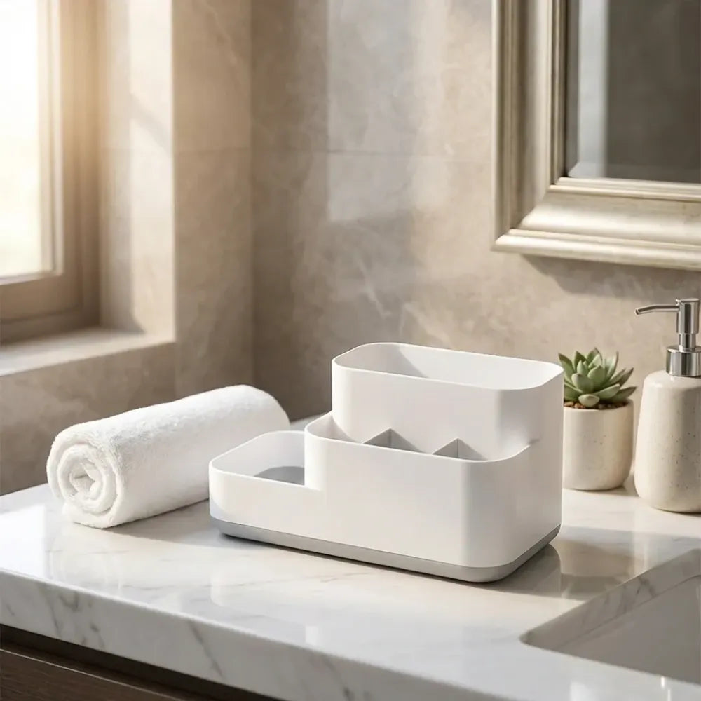 5-compartment bathroom desk organizer - home improvement