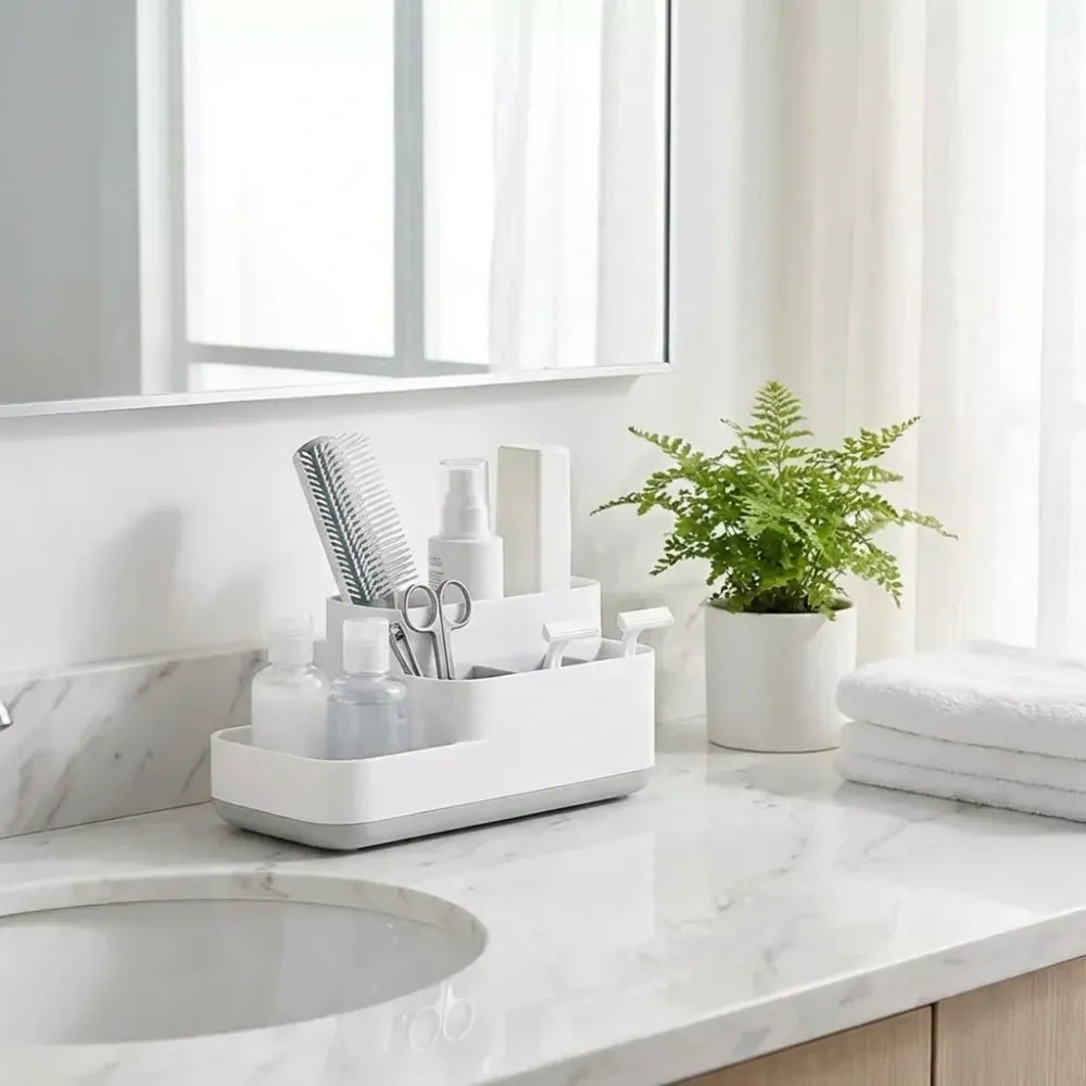 5-compartment bathroom desk organizer - home improvement