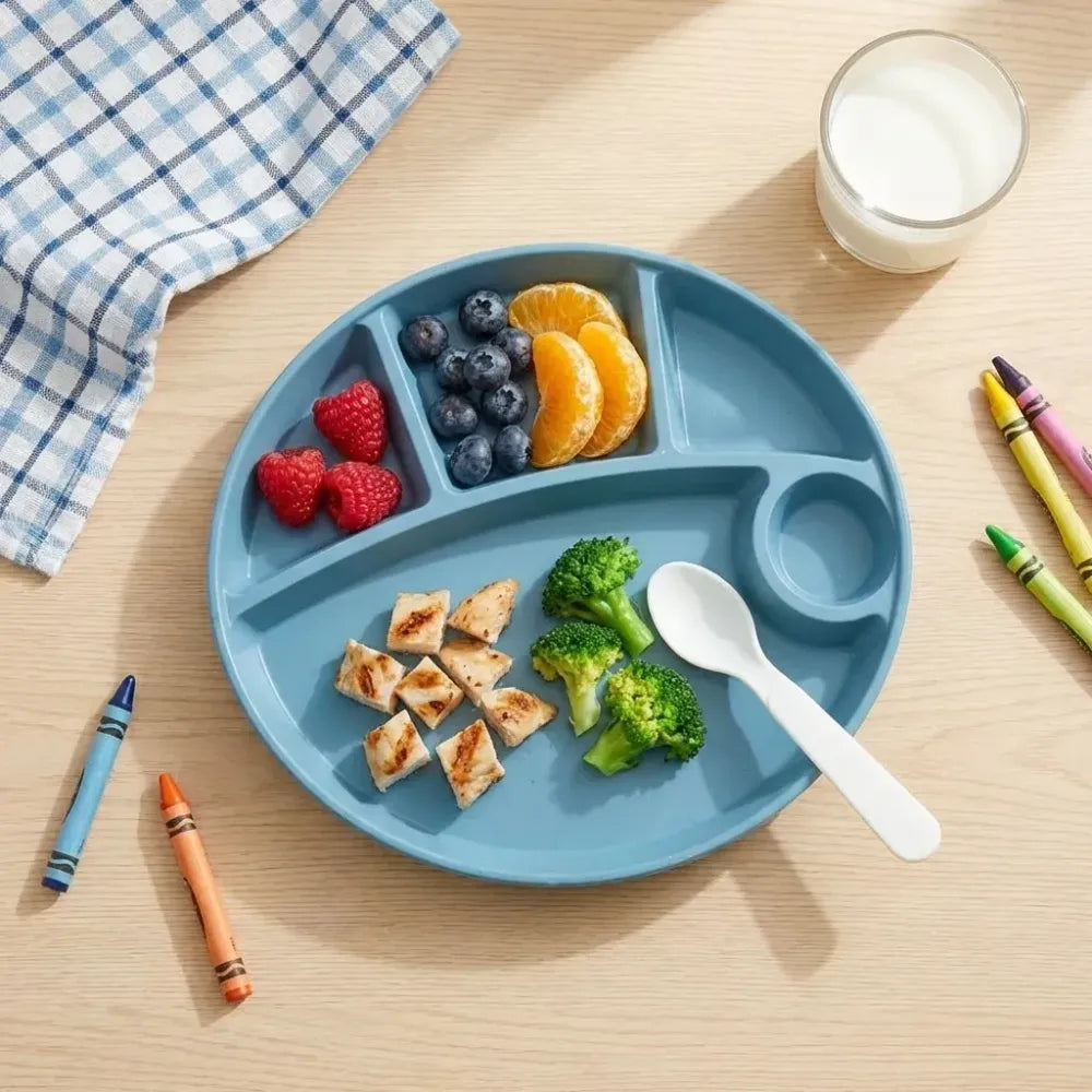 5 compartment eco plate - home & kitchen