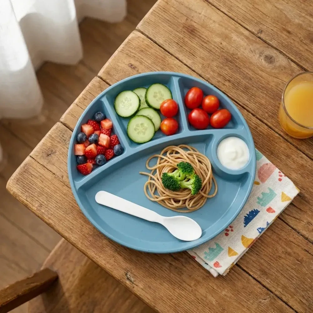 5 compartment eco plate - home & kitchen