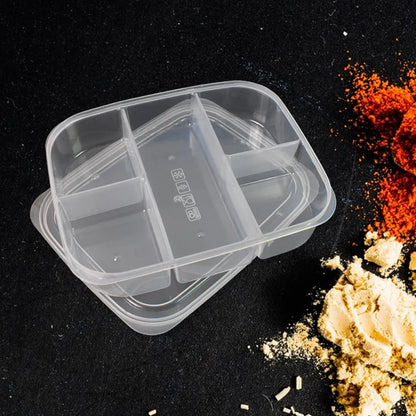 5-compartment reusable lunch box - home & kitchen