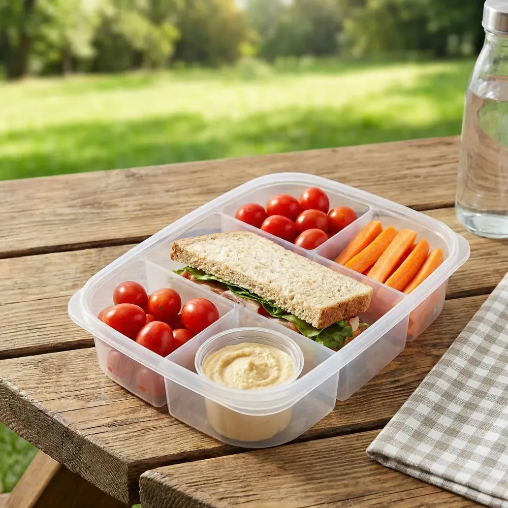 5-compartment reusable lunch box - home & kitchen