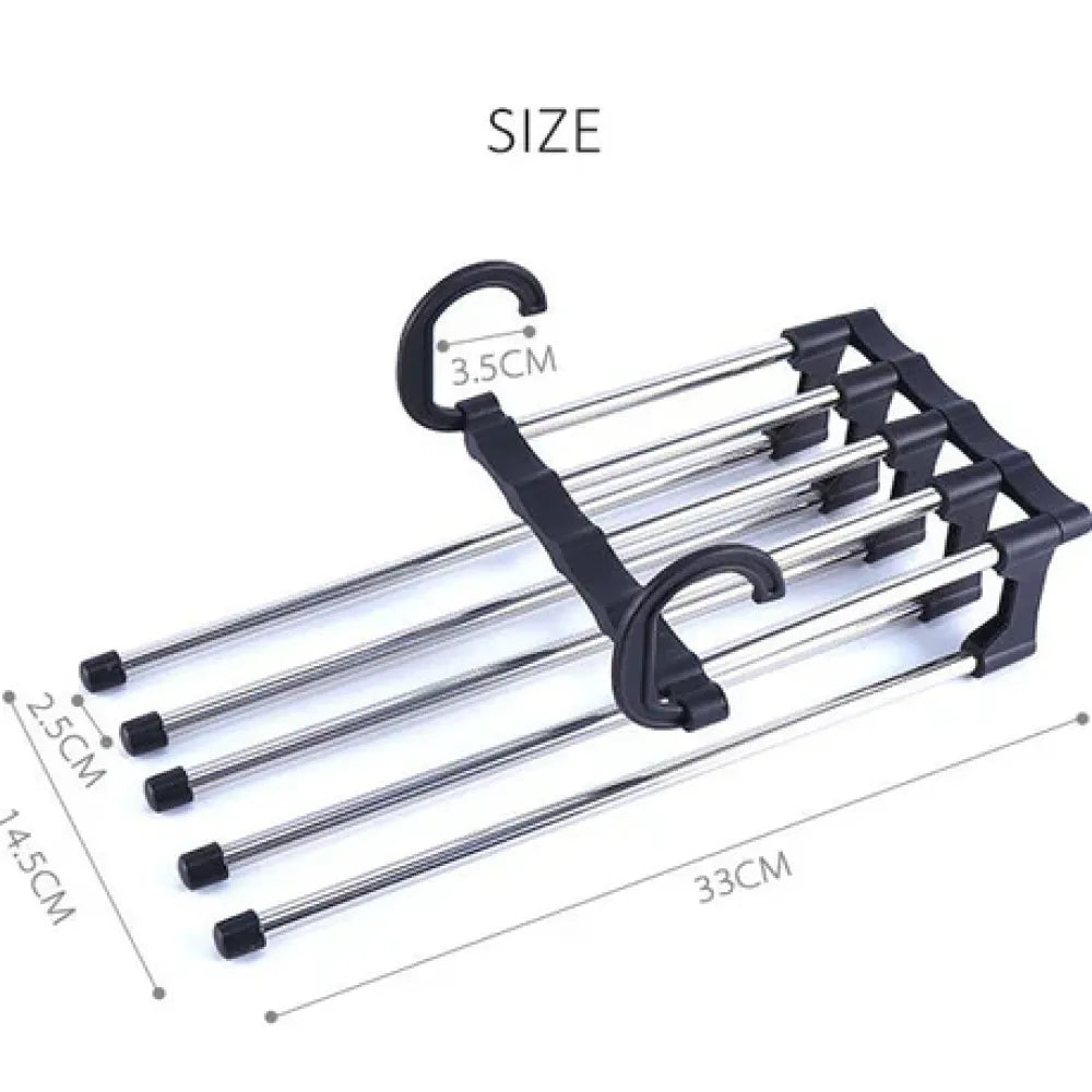 5-in-1 adjustable pants hanger