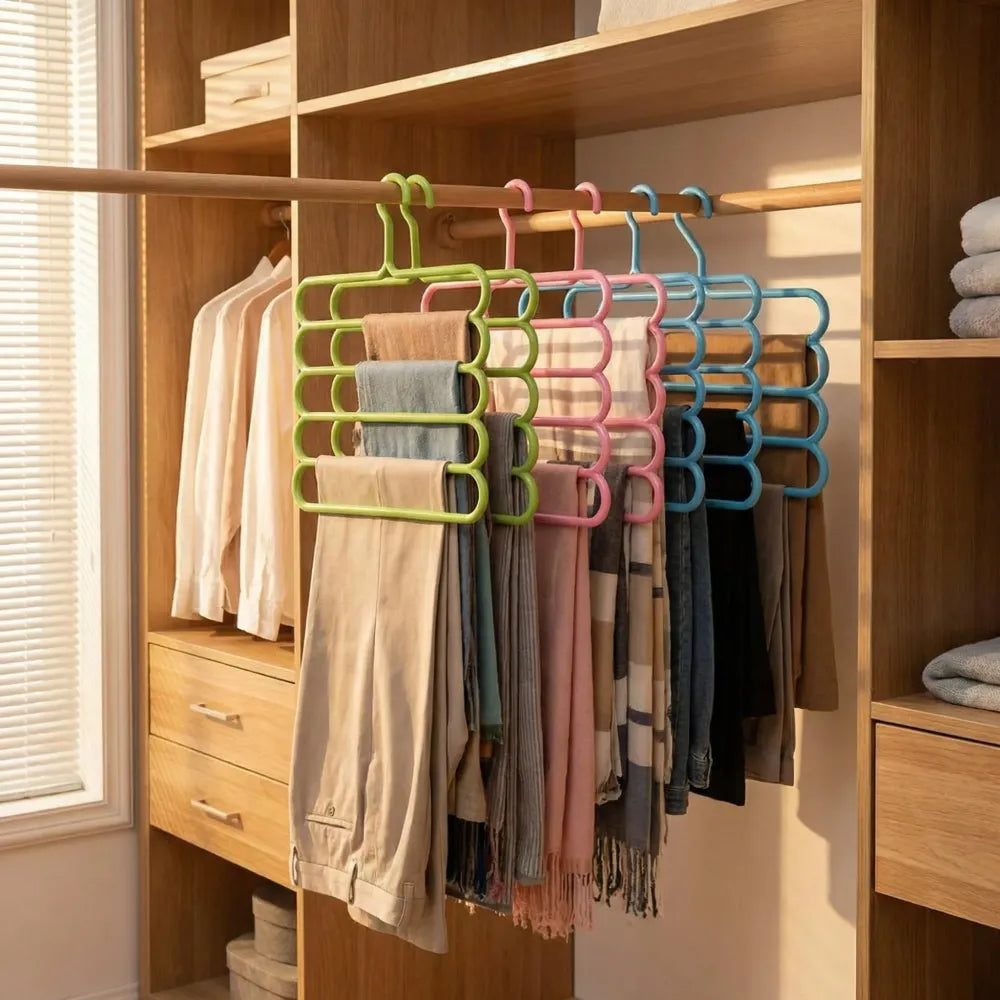 5-in-1 closet hanger organizer - home & kitchen