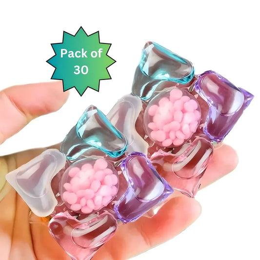 5 in 1 laundry detergent soap pods multi-purpose strong decontamination clothe washing (pack of 30)
