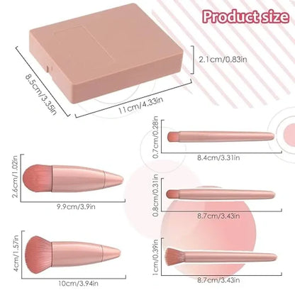 5 in 1 makeup brush set
