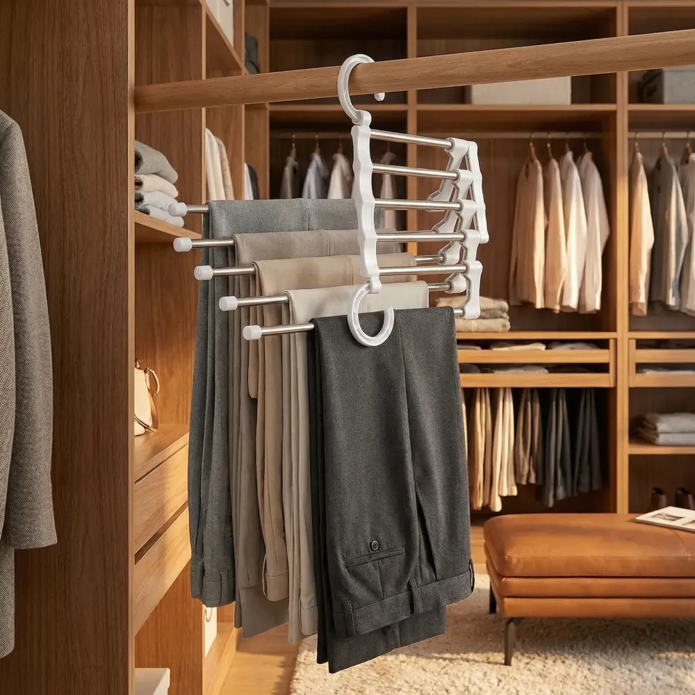 5-in-1 pant organizer hanger