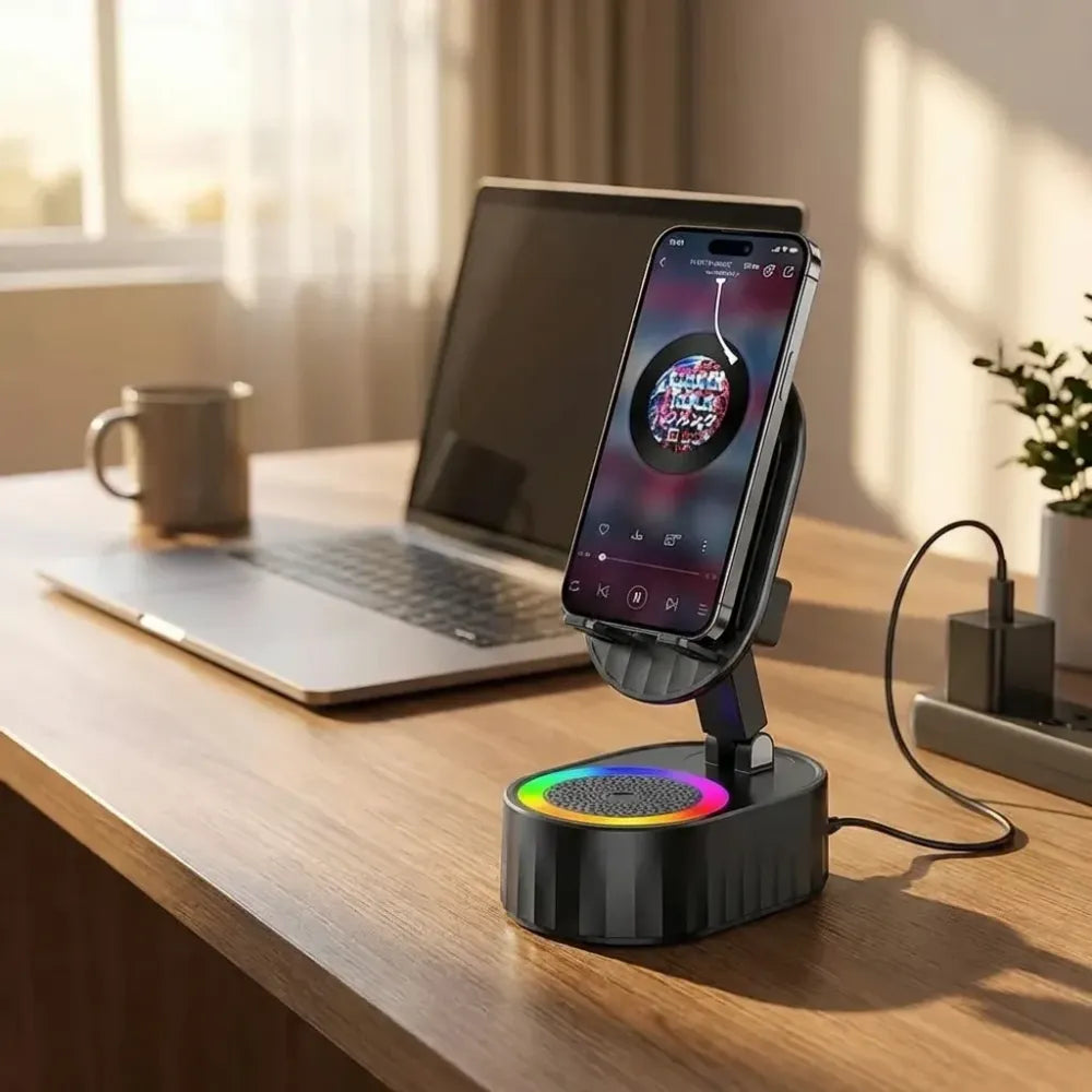 5 in 1 wireless induction speaker