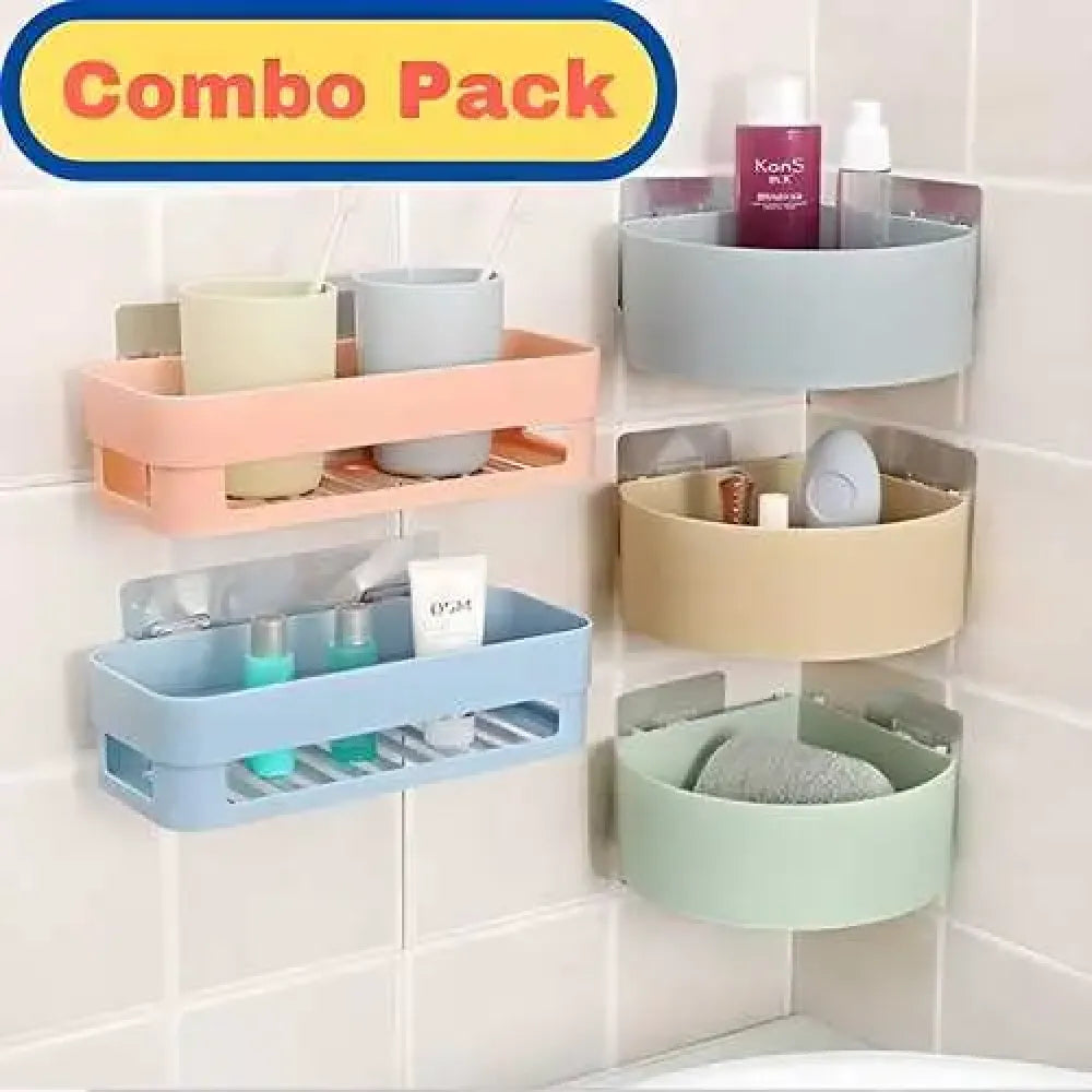 5-shelf wall storage rack – combo pack