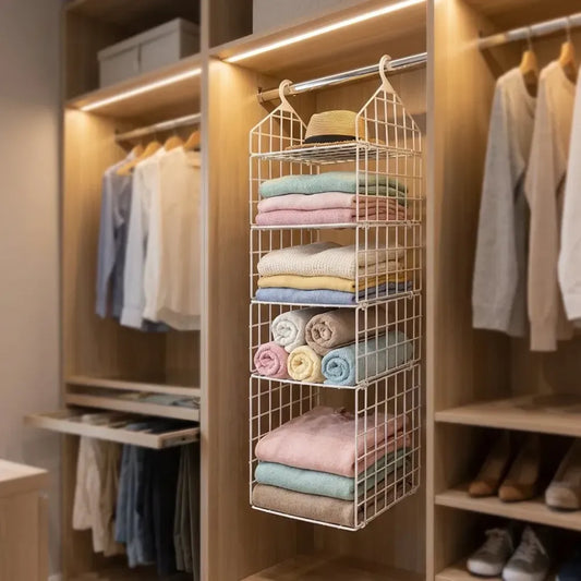 5-tier foldable wardrobe - home improvement