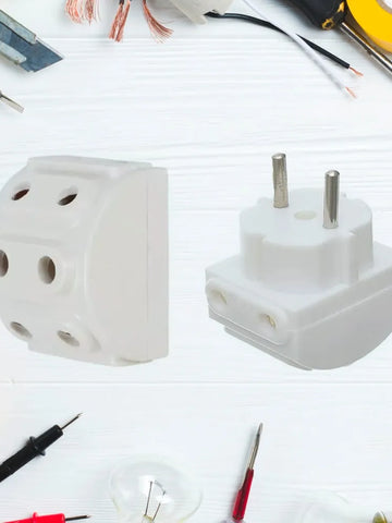 5-way 2 Pin Multi-plug Socket  Converter (1 Pc)